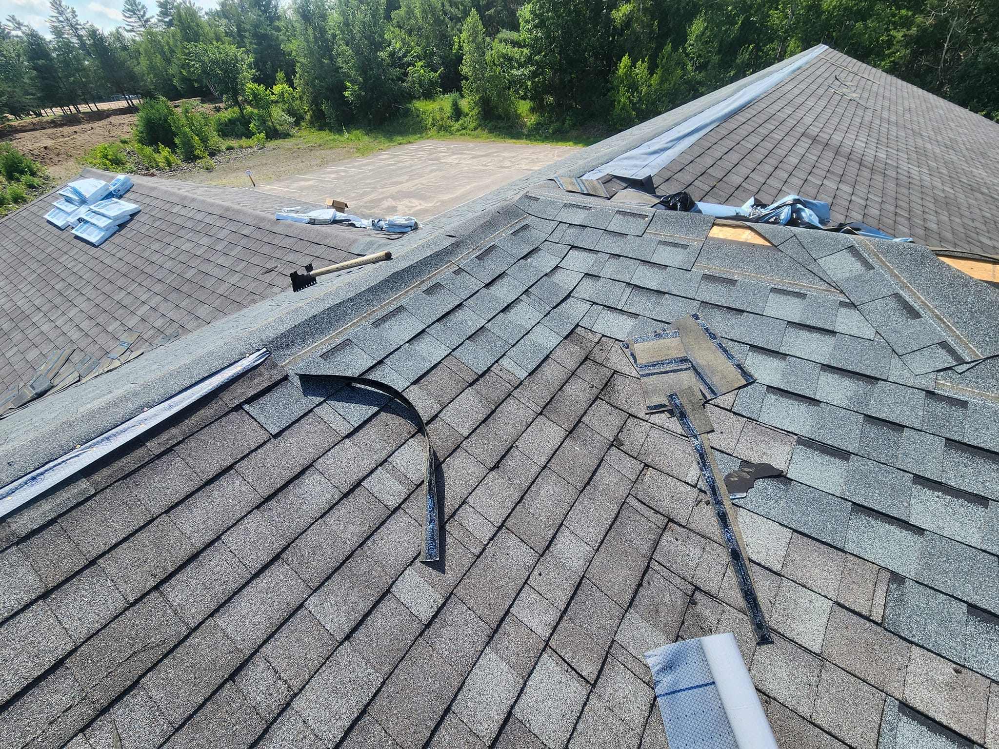 Completed roofing project